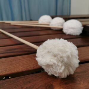 Custom chorale marimba mallets, for Paul Tanner.